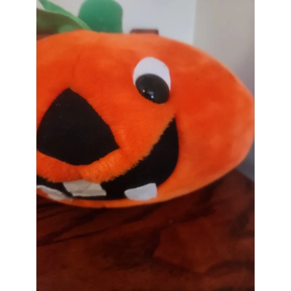 Vintage‎ HALLOWEEN Toothy Pumpkin Head Plush Fiesta Concession Corp 1991